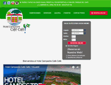 Tablet Screenshot of hotelcampestrecafecafe.com